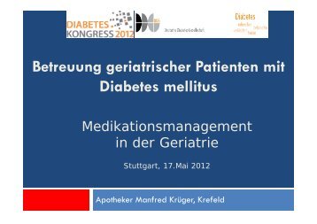 Medikationsmanagement Geriatrie 2012