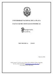 Memoria 2005 - Departamento de EconomÃ­a - Universidad Nacional ...