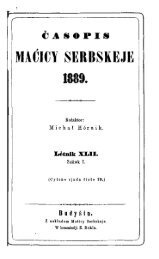 MAĆICY SERBSKEJE 1889