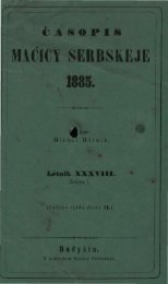 Äasopis MaÄicy Serbskeje 1885