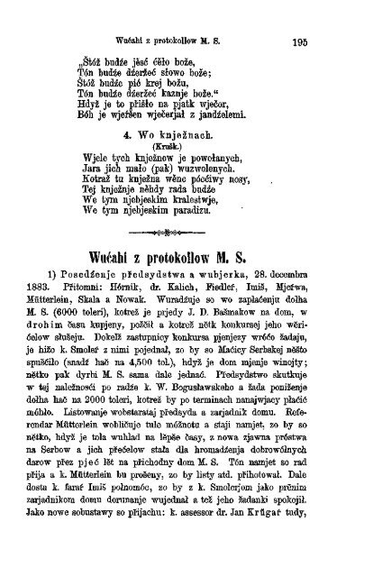 Äasopis MaÄicy Serbskeje 1885