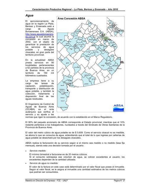 CaracterizaciÃ³n Productiva Regional: La Plata - Berisso - Ensenada