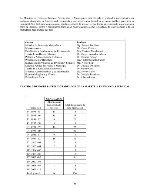 Memoria 2009 - Departamento de EconomÃ­a - Universidad Nacional ...