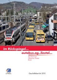 Geschäftsbericht 2010 - Autobus AG Liestal