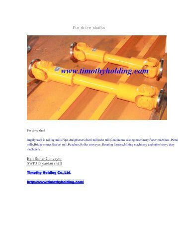 Pto drive shafts.pdf