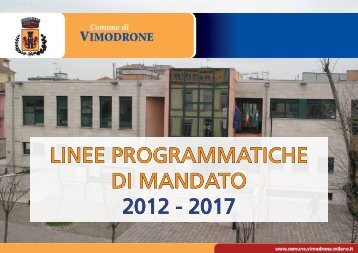 Linee programmatiche di mandato 2012 - 2017