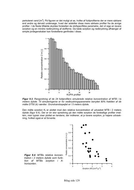 modellen analyser analysemetode modelparametre repræsenteret pesticidudvaskning