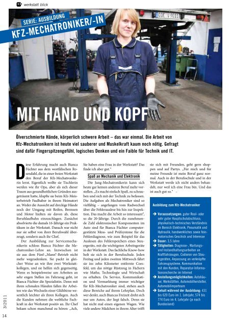 AUSBILDUnG KFz-MECHATROnIKER - atr.de