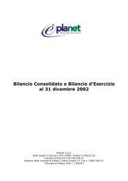 Bilancio Consolidato e Bilancio d’Esercizio al 31 dicembre 2002