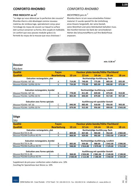 CONDITIONS GENERALES - DDM Deillon SA