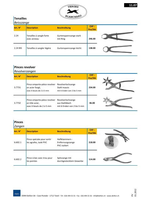 CONDITIONS GENERALES - DDM Deillon SA