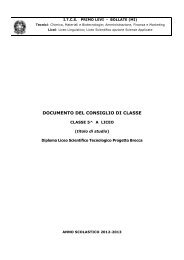 Documento CdC 5 A LS - ITCS Primo Levi