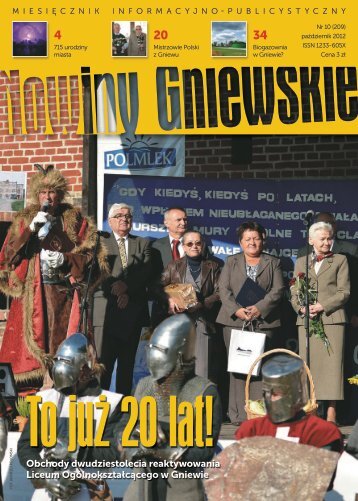 Nowiny Gniewskie paÅºdziernik 2012 - Miasto i Gmina Gniew