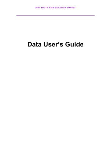 Data User’s Guide