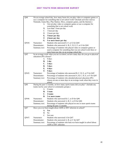 Data User’s Guide