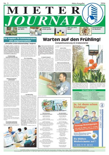 Warten auf den Frühling! Komplettsanierung im Grabenviertel