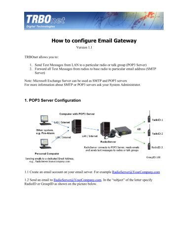 How to configure Email Gateway