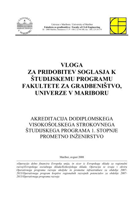 Obrazec 2 - Fakulteta za gradbeništvo - Univerza v Mariboru