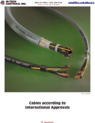 Cables according to International Approvals