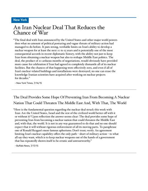 WHAT YOU NEED TO KNOW ABOUT THE JCPOA