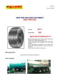 NEW TIRE RELEASE DOCUMENT NEW TIRE SIZE 49-17 222 Agricultural Implement I-1