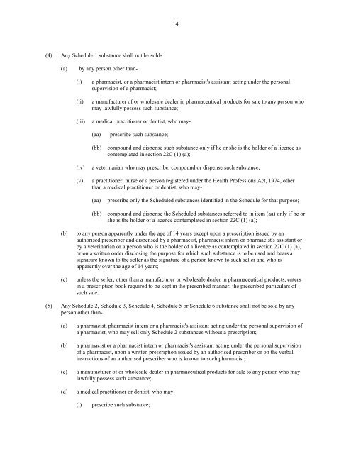 medicines and related substances control act 101 of 1965