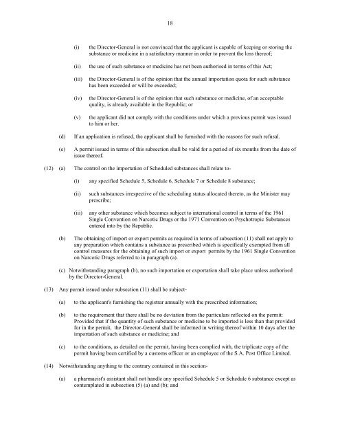 medicines and related substances control act 101 of 1965