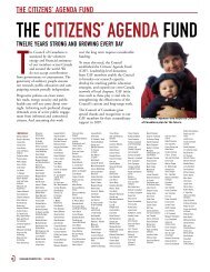 The Citizens' Agenda Fund: Canadian Perspectives Spring 2008