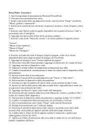 PowerPoint - Esercizio 1 1. Apri il programma di ... - Liceo Magrini