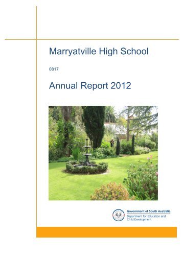 2012 Annual Report (PDF) - Marryatville High School