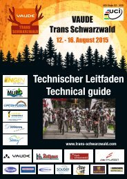 VAUDE Trans Schwarzwald 2015: Technischer Leitfaden / Technical Guide