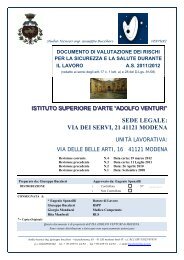 SEDE LEGALE: VIA DEI SERVI, 21 41121 MODENA - A. Venturi