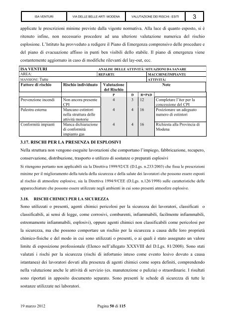 SEDE LEGALE: VIA DEI SERVI, 21 41121 MODENA - A. Venturi