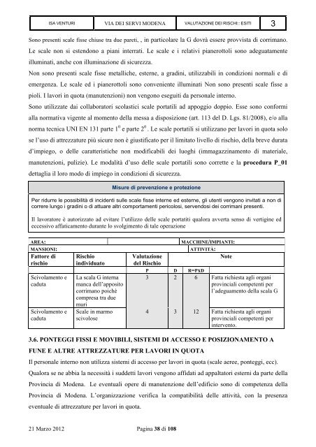 SEDE LEGALE: VIA DEI SERVI, 21 41121 MODENA ... - A. Venturi