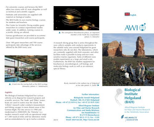 Biological Institute Helgoland (BAH) - AWI