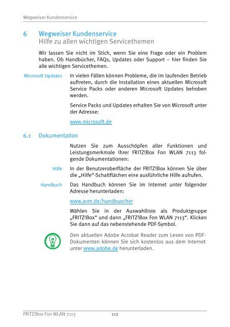 Handbuch FRITZ!Box Fon WLAN 7113 - AVM