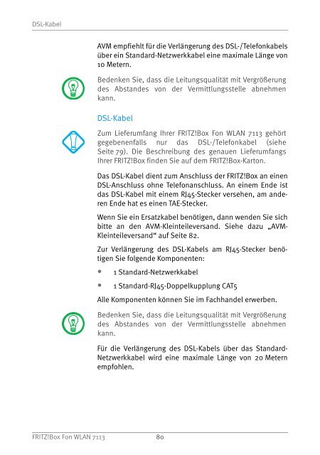 Handbuch FRITZ!Box Fon WLAN 7113 - AVM