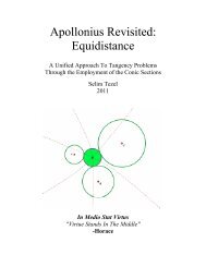 Apollonius Revisited Equidistance