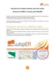 manuale utente wisper - FedERa