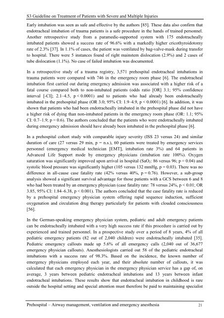 Guideline on Treatment of Patients with Severe and Multiple ... - AWMF