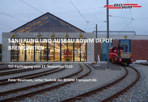 Depot Bremgarten Sanierung Und Ausbau Bahn Ch Die Projekte