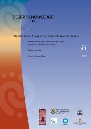 Ngurra-kurlu: A way of working with Warlpiri people - Ninti One