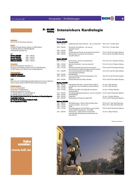 Intensivkurs Gastroenterologie / Hepatologie - beim BDI