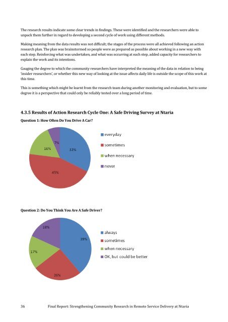 Final Report: Strengthening Community Research in ... - Ninti One