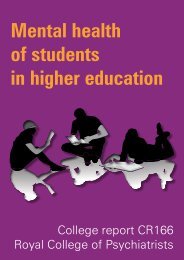 Mental health of students in higher education