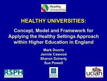 HEALTHY UNIVERSITIES