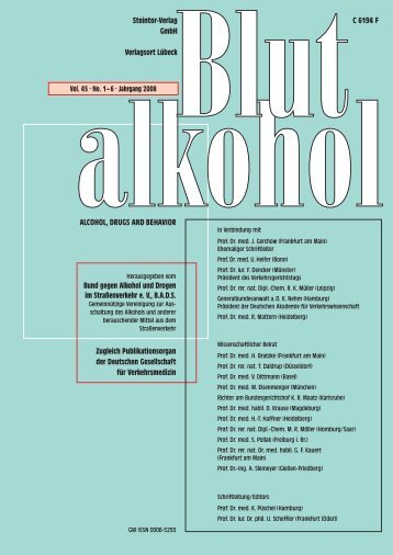 Blutalkohol - BADS (Bund gegen Alkohol und Drogen im ...
