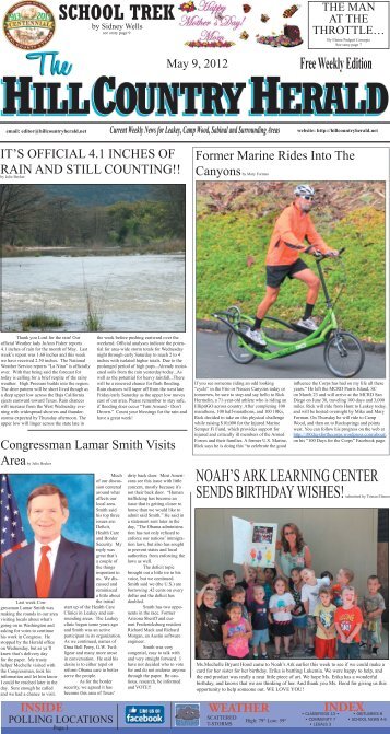 May 9 page 1 thru 7 - Hill Country Herald