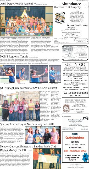 May 9 page 1 thru 7 - Hill Country Herald