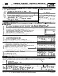 Form 990 - Chimes District of Columbia